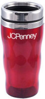 Travel Mugs: 16oz Acrylic Curvy Steel Tumblers